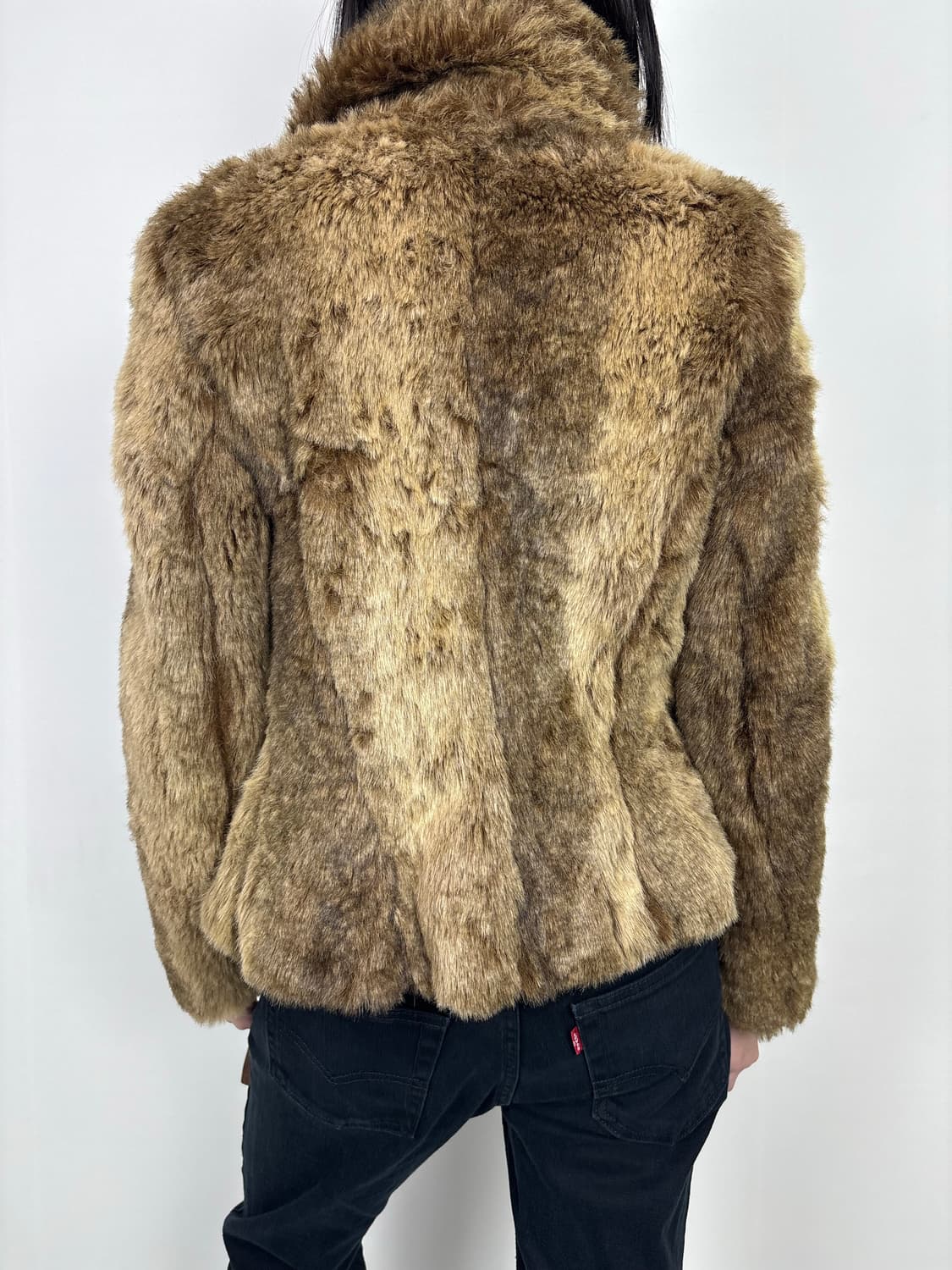 ZARA BROWN MIXED FUR JACKET 상품이미지6