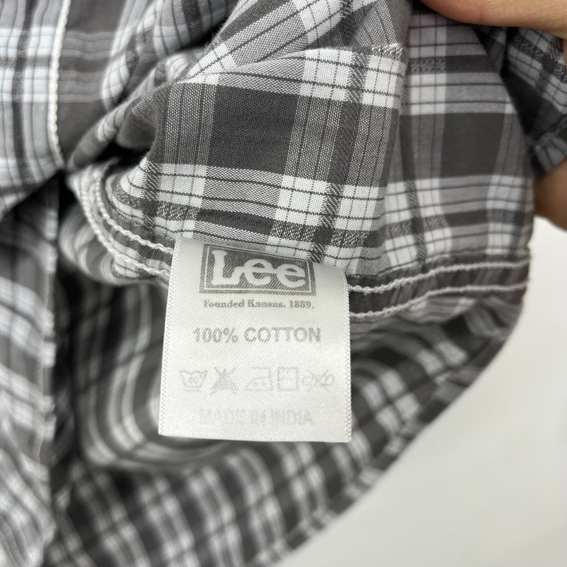 Lee 빈티지 체크 반팔 셔츠 여성M 상품이미지7