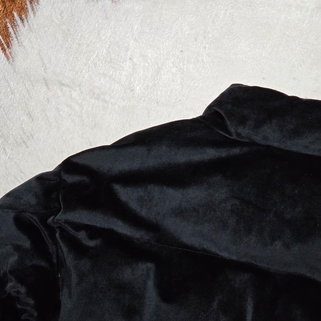 빈티지 벨벳 투웨이 지퍼 패딩 상품이미지5