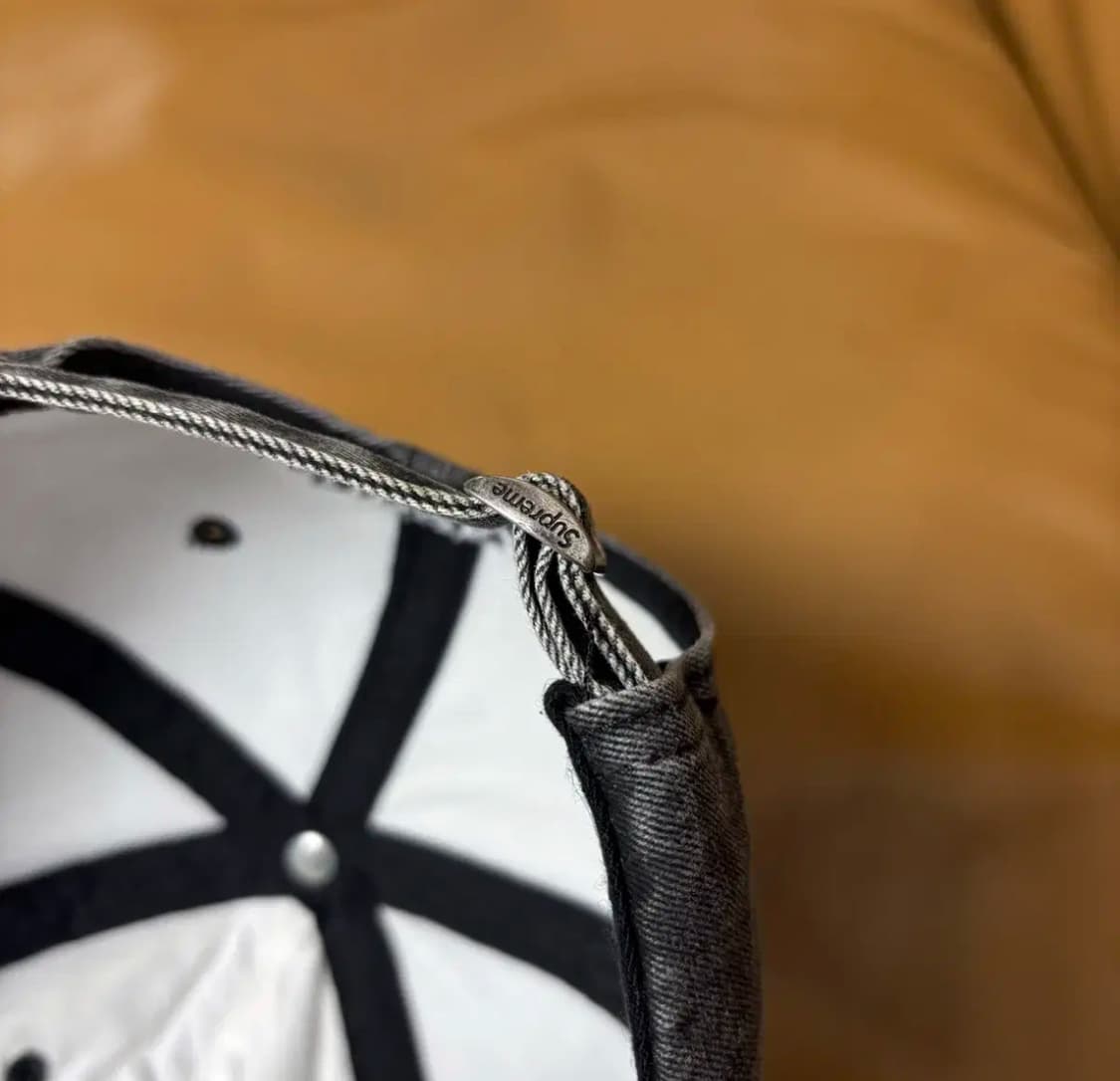 Supreme 슈프림 20ss 피그먼트 블랙 S로고 6패널 볼캡 모자 상품이미지7