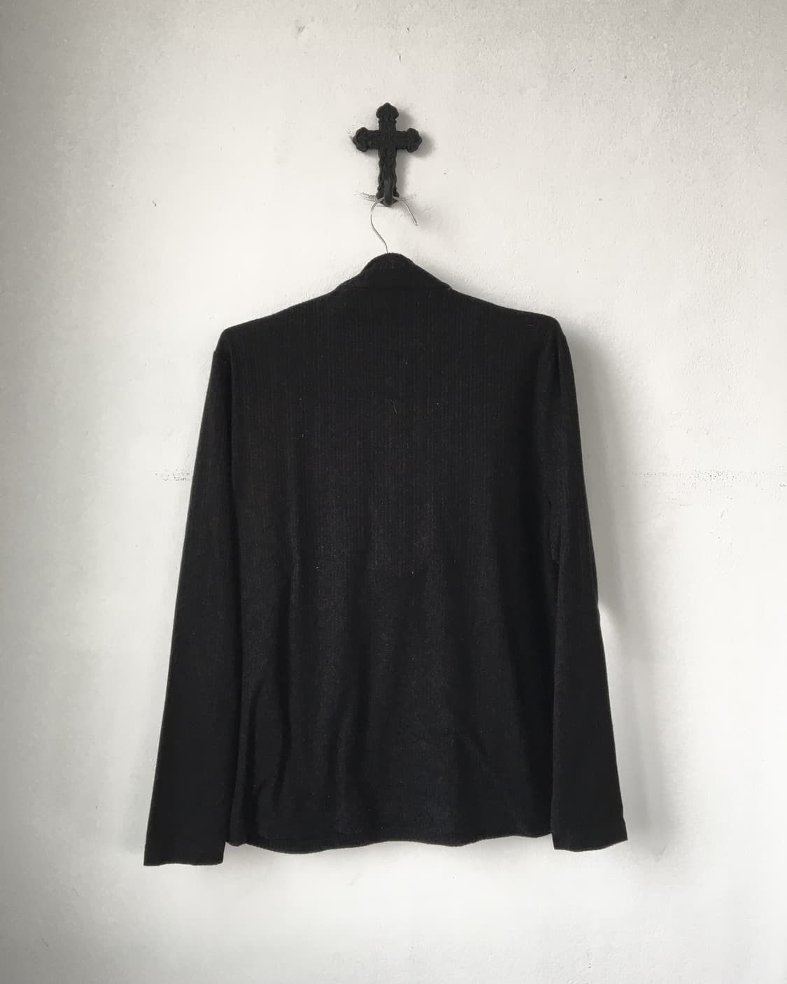 Layered point high neck ribbed sleeve 상품이미지3