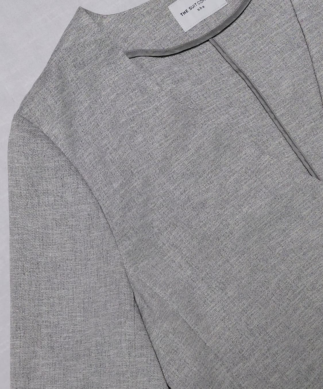 THE SUIT COMPANY she 노칼라 린넨라이크 자켓 (40) 상품이미지3