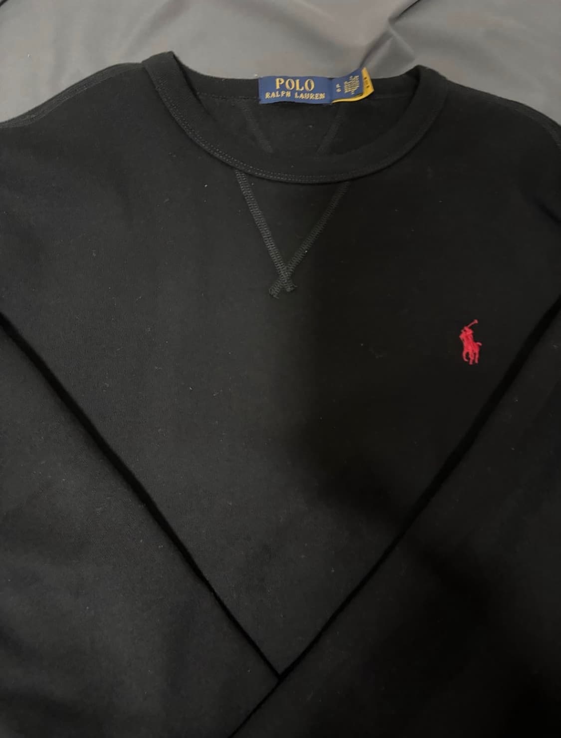 폴로 검정 맨투맨 상품이미지1