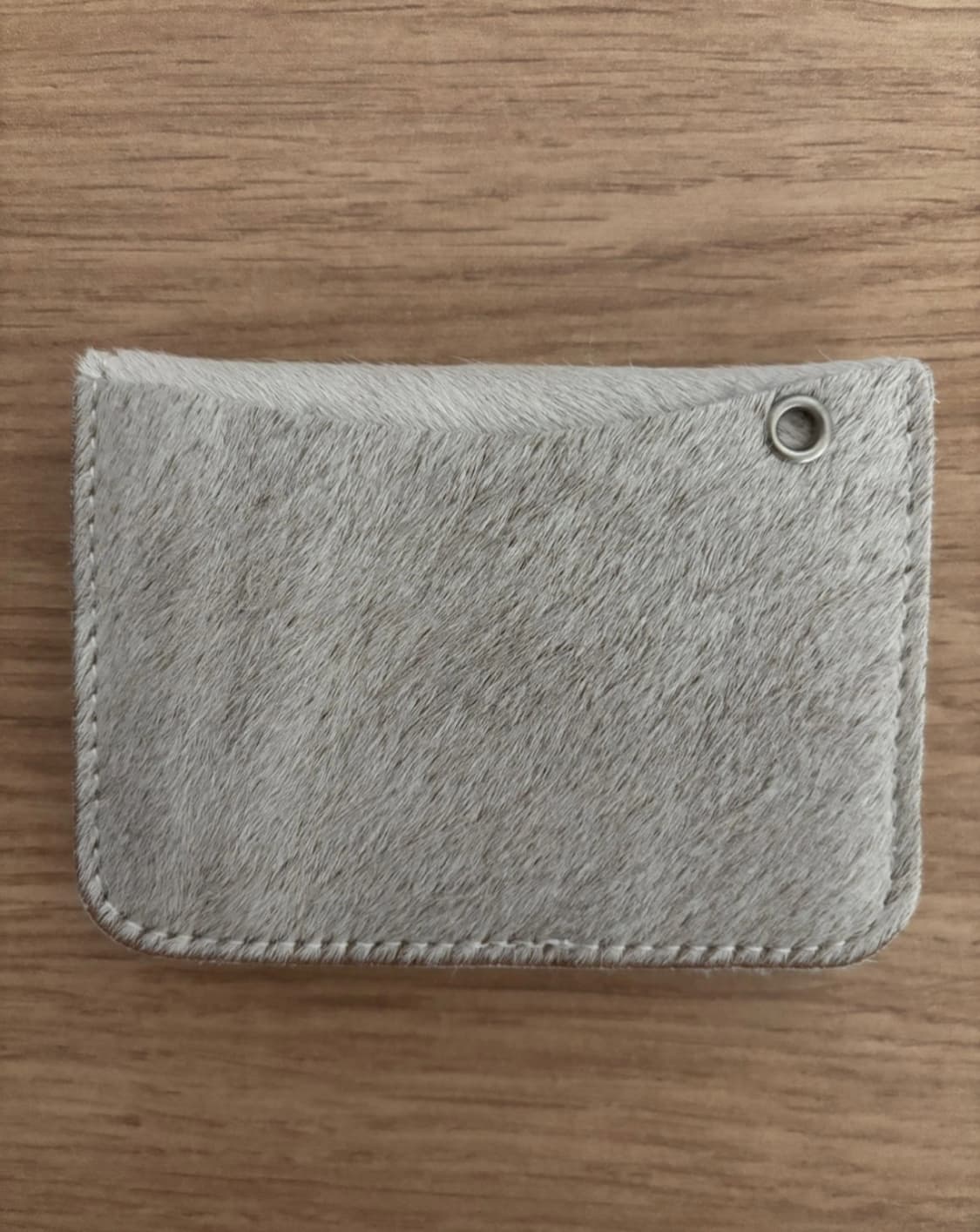 White gray fur card wallets 상품이미지2