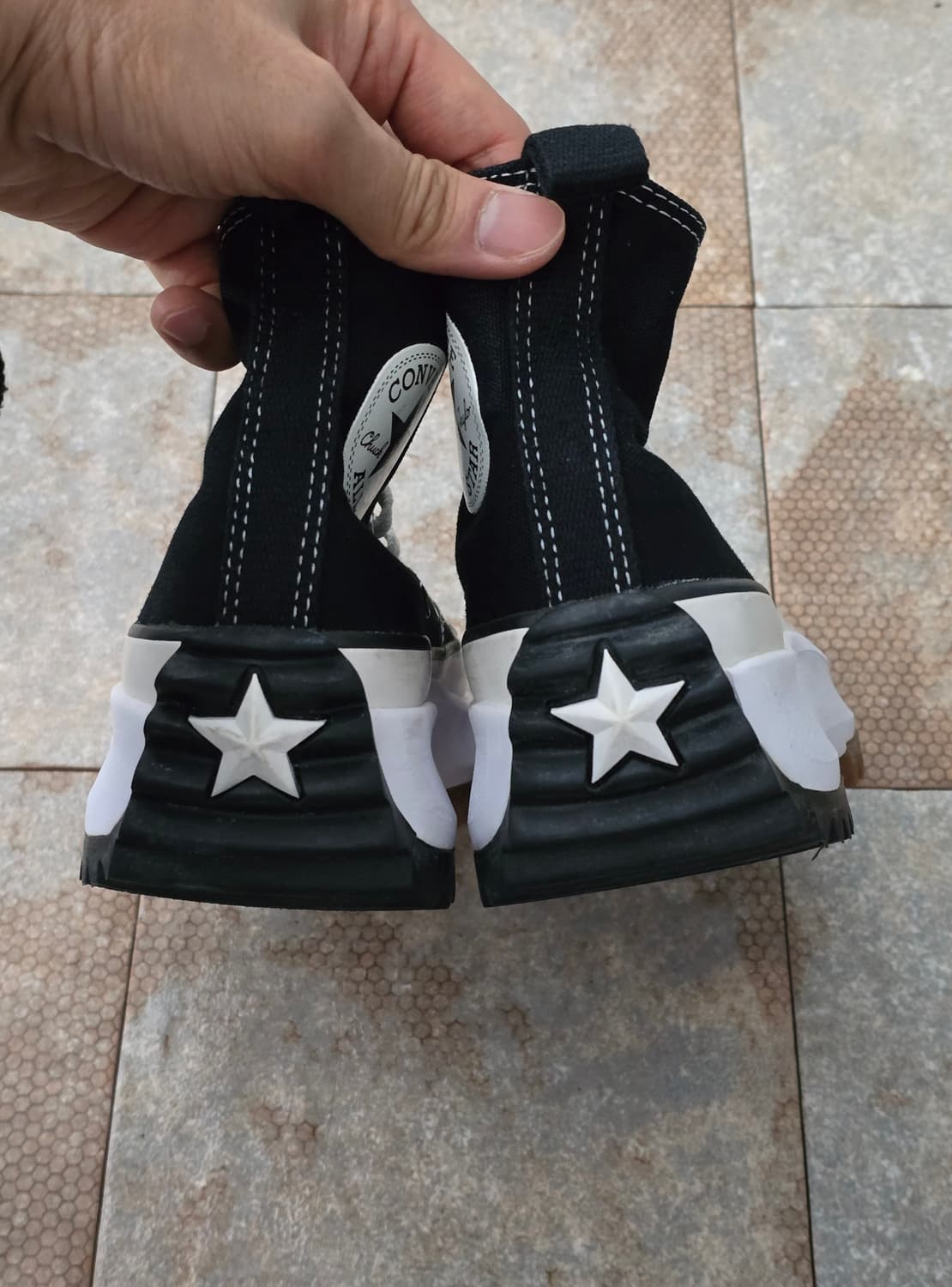 (225)컨버스 런스타 하이크 하이 검흰  상품이미지8