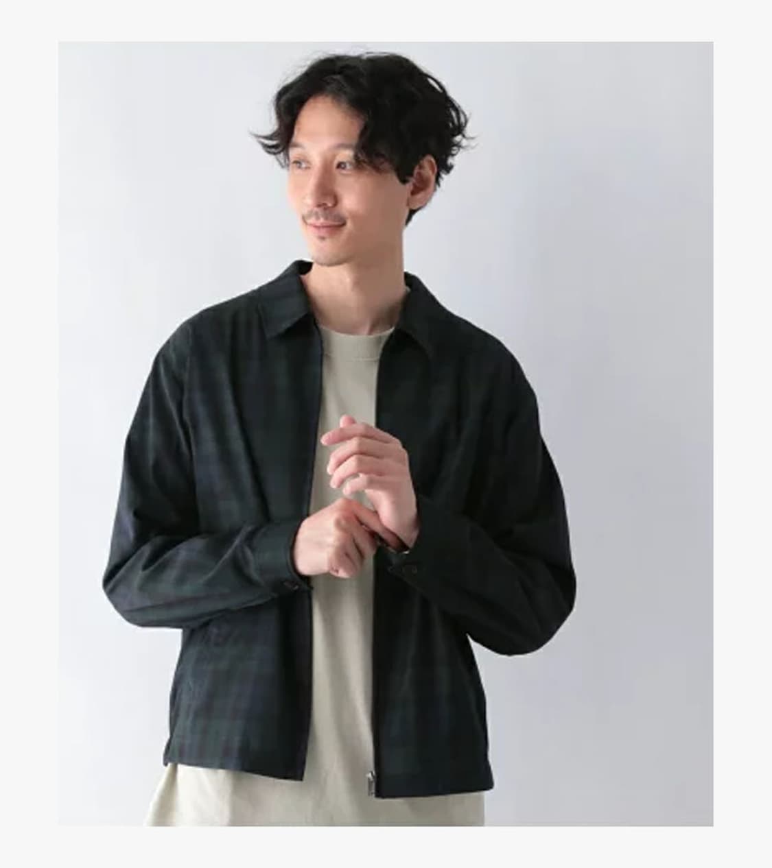 GLOBAL WORK - CHECK BLOUSON 상품이미지3