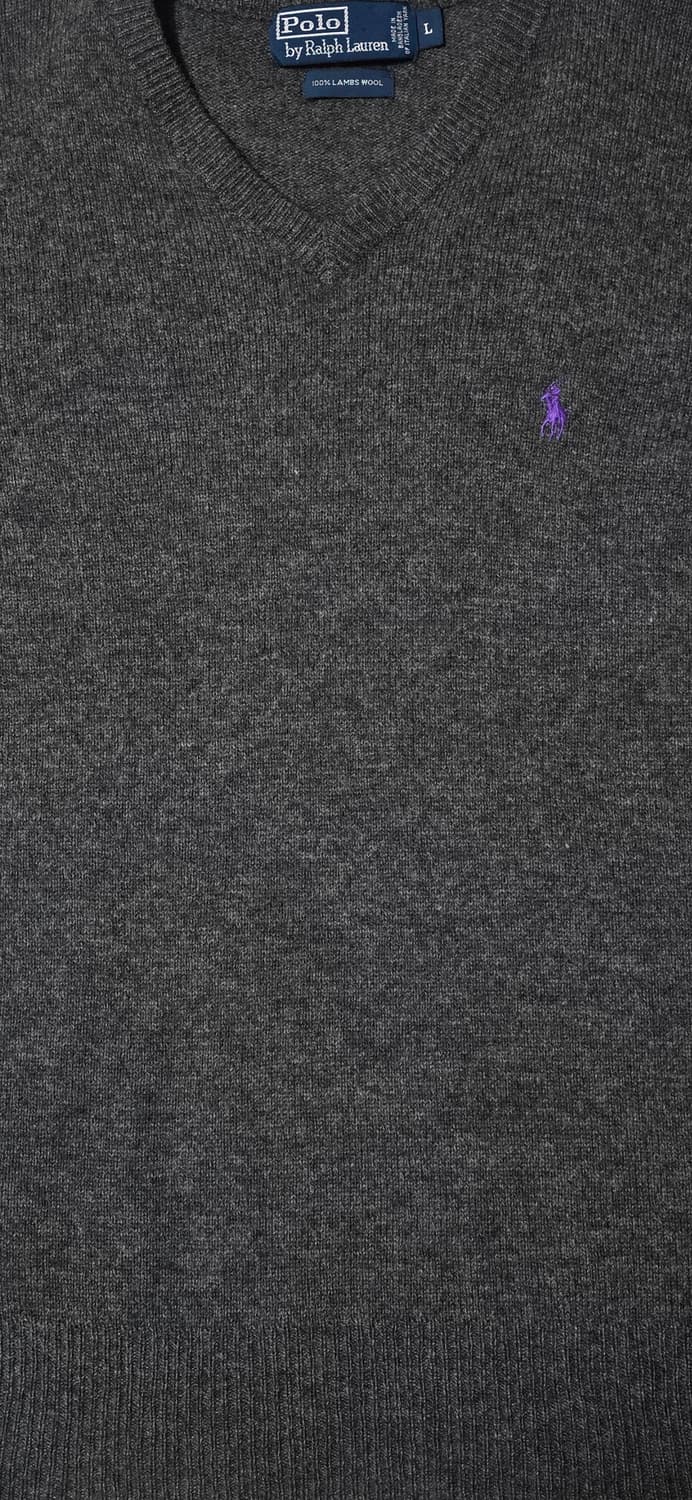 폴로 랄프로렌 램스울 브이넥 니트 L 상품이미지4