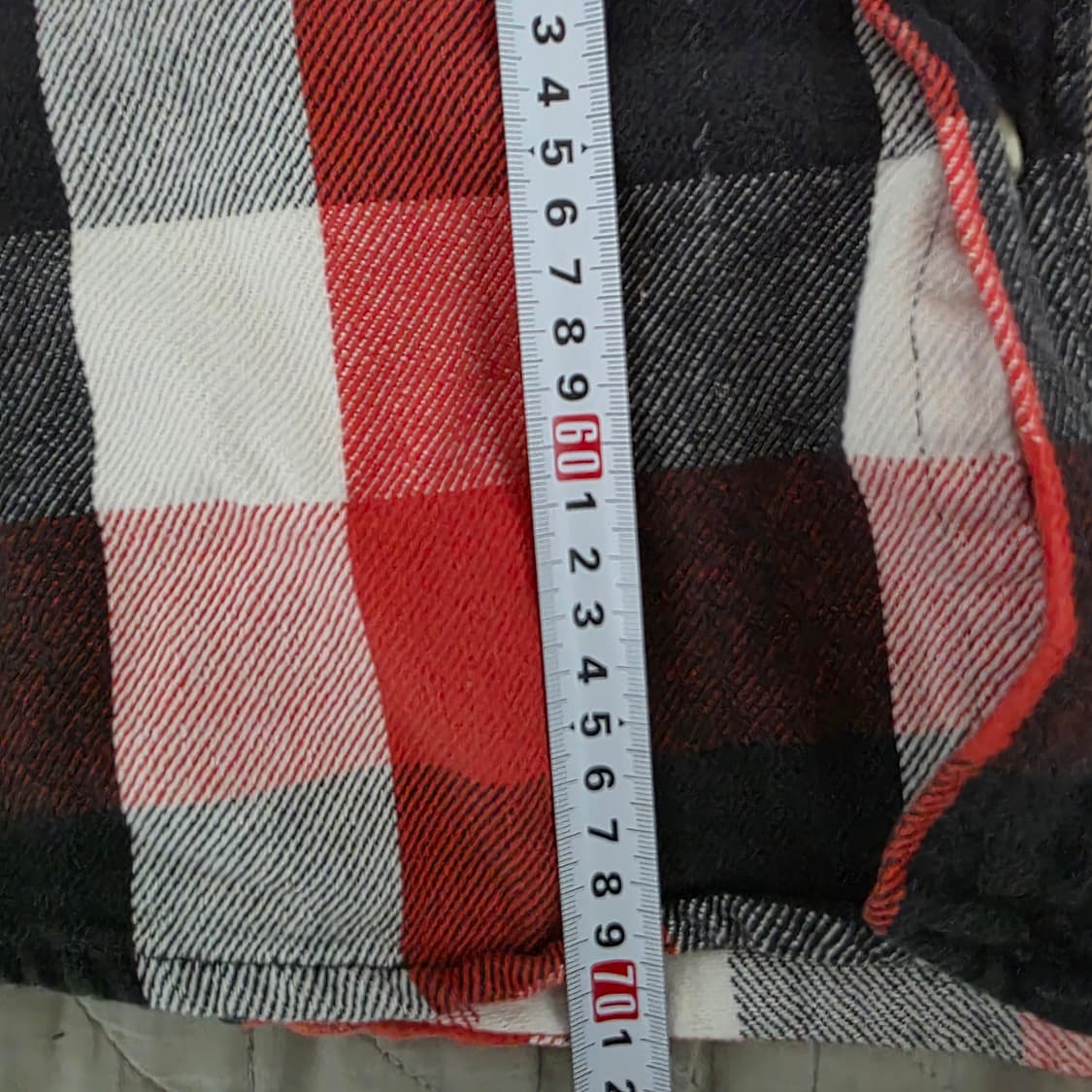 [XXL] 80s 파이브 브라더 빈티지 플란넬 체크 셔츠 레드/블랙 상품이미지8