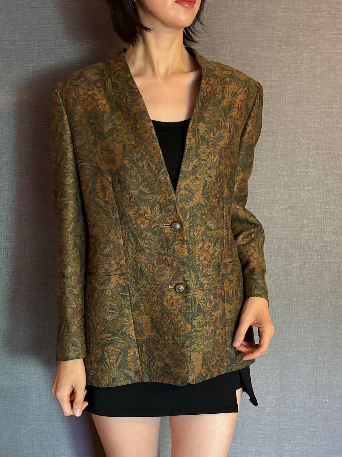 VINVERT 빈티지 꽃무늬 여성 자켓 Japan 상품이미지1