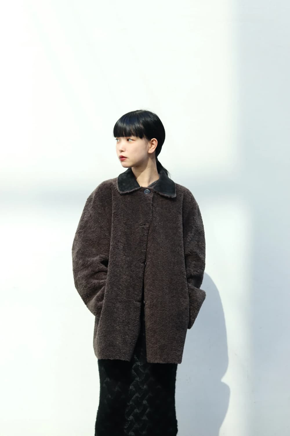 F) PERVERZE 퍼버즈 리버서블 무통 자켓 무스탕 상품이미지8