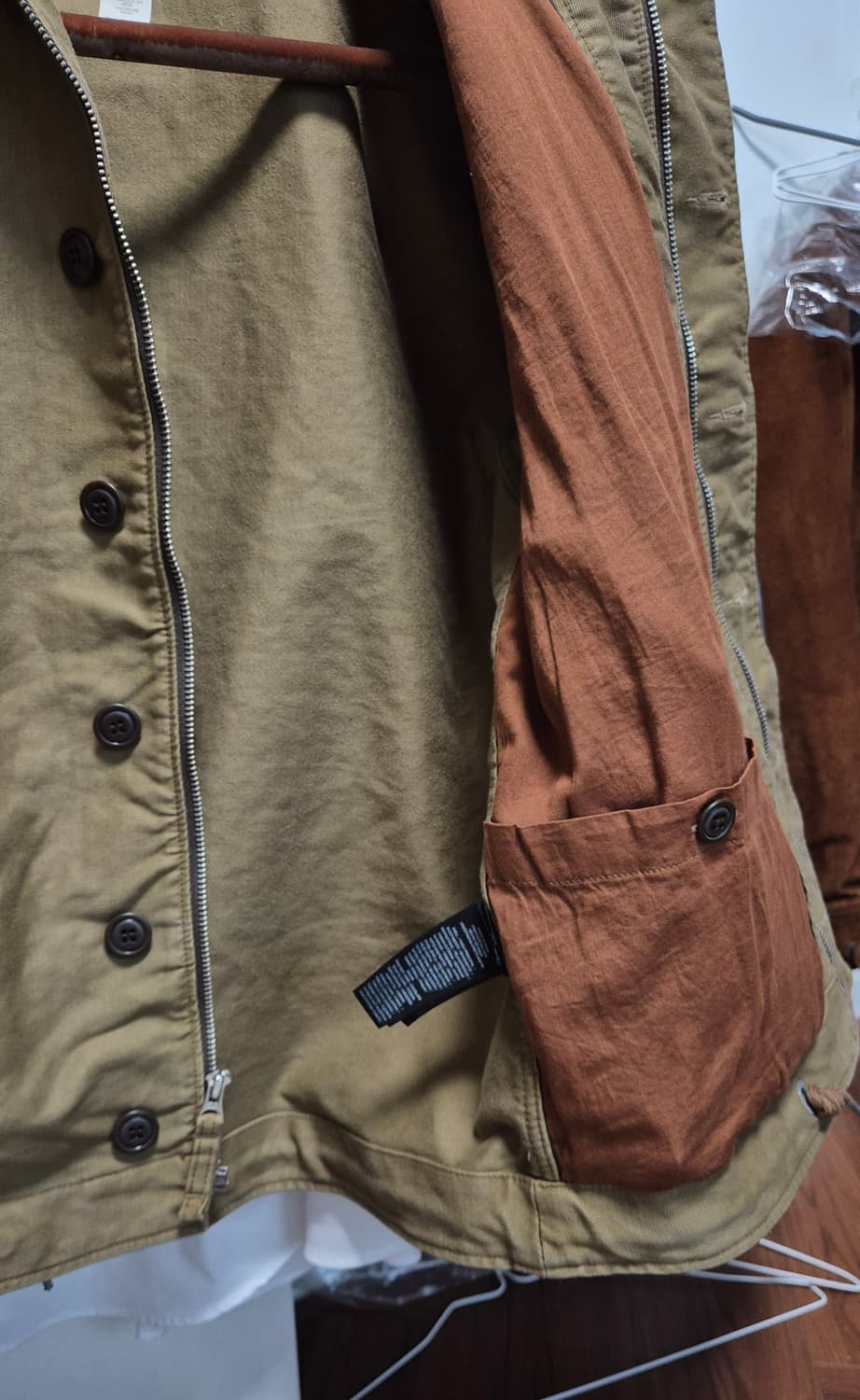 더블알엘 덱자켓 카키 M사이즈 택만뗀 새상품 상품이미지4