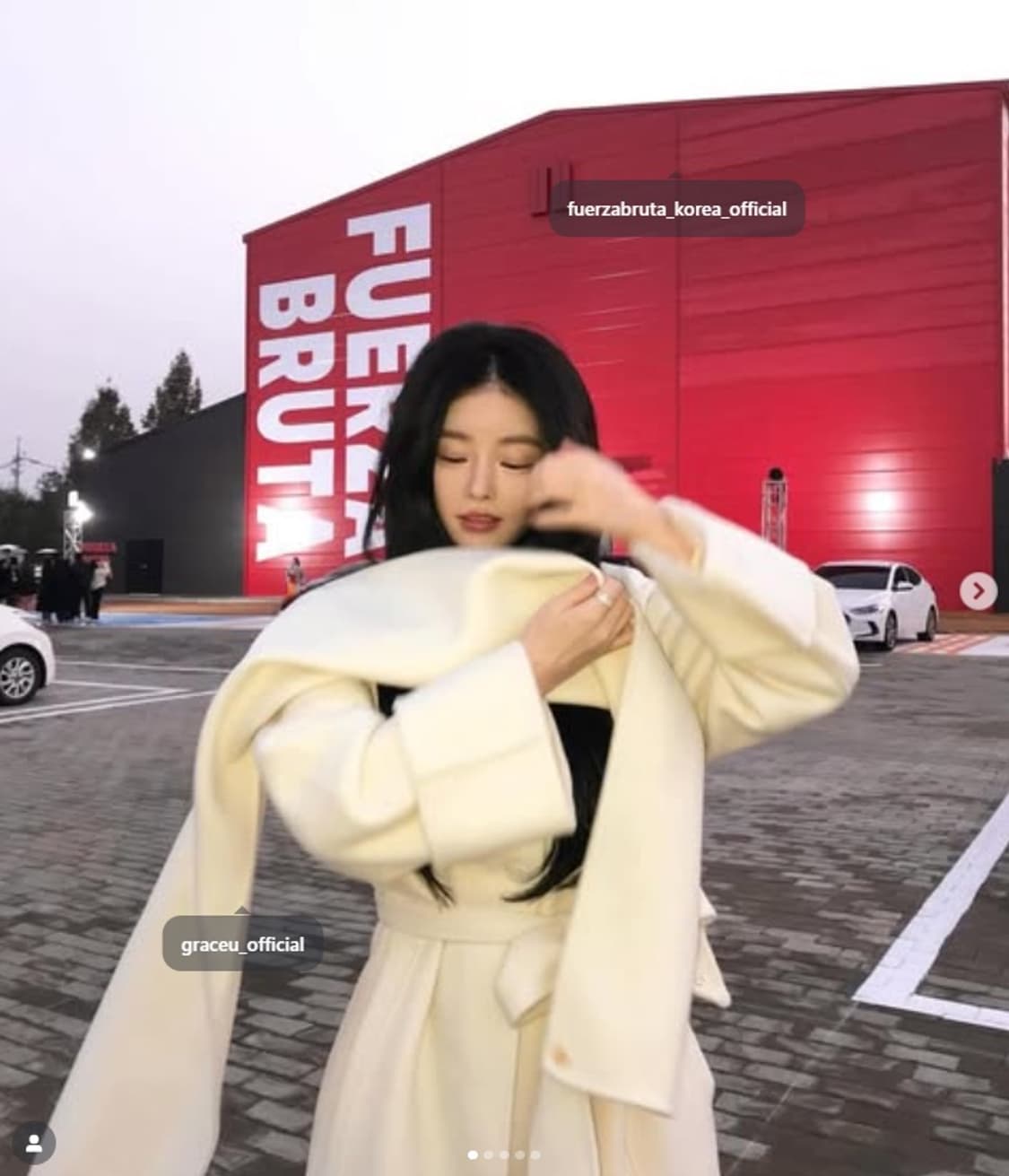 그레이스유 다미에 코트 상품이미지1