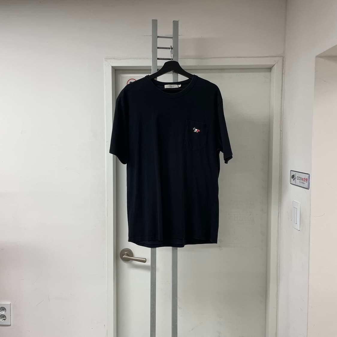 메종키츠네 반팔 티셔츠 블랙 XL 상품이미지1