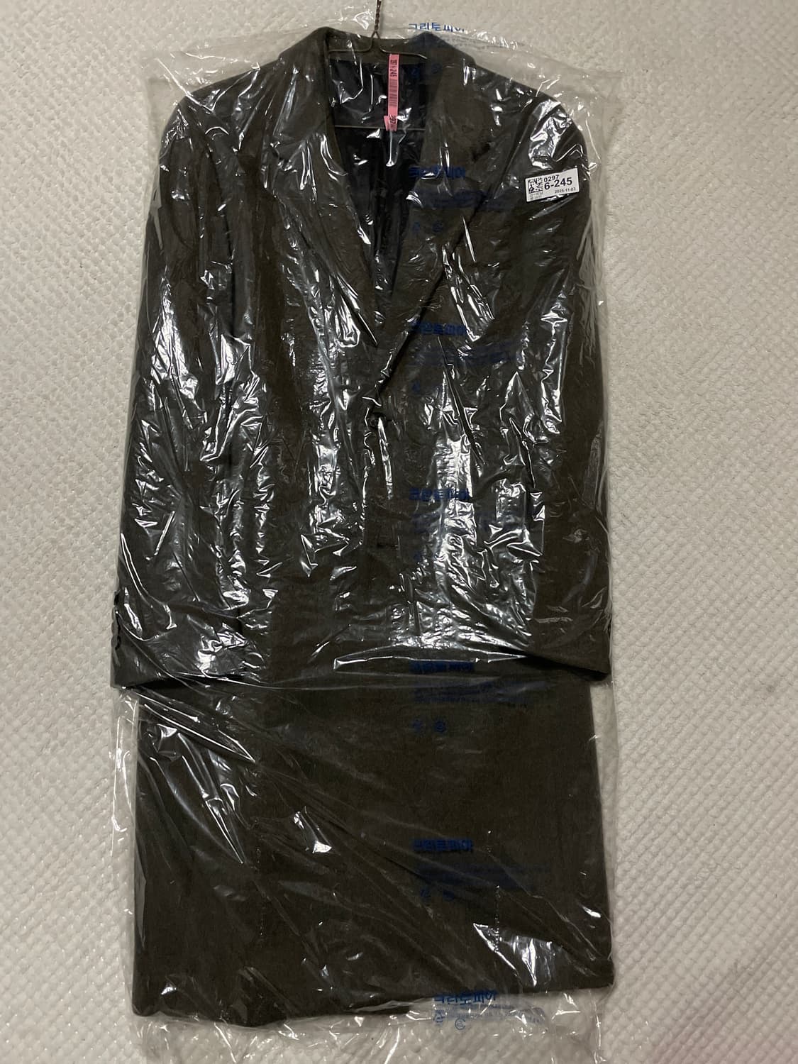 SYSTEM 시스템옴므 21FW 캐시미어 블렌드 롱코트 카키(클리닝O) 상품이미지3