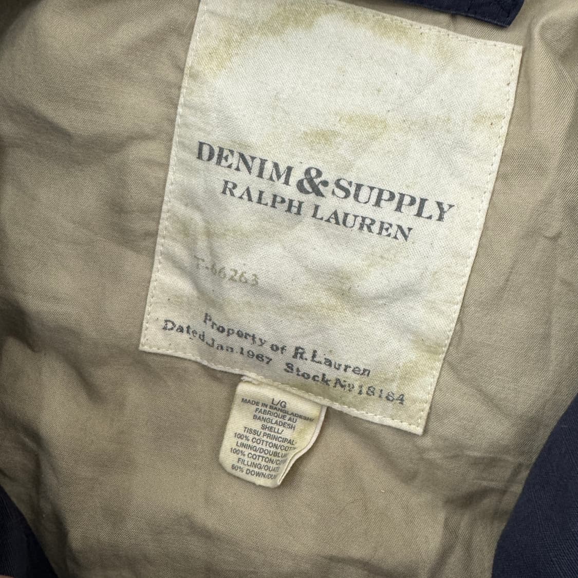 L(105) 폴로 랄프로렌 데님앤서플라이 빈티지 패딩 조끼  상품이미지9