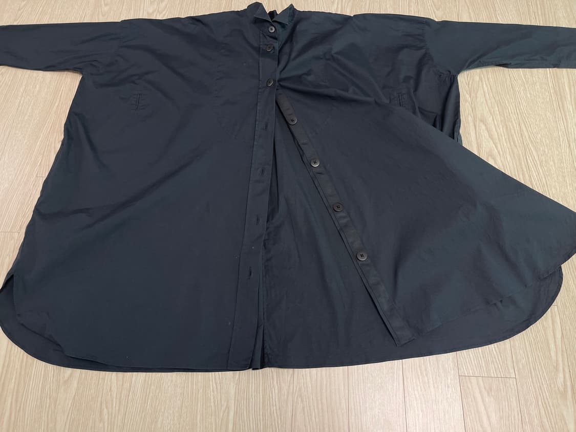 질샌더 x 유니클로 달먼 슬리브 셔츠 드레스 상품이미지7