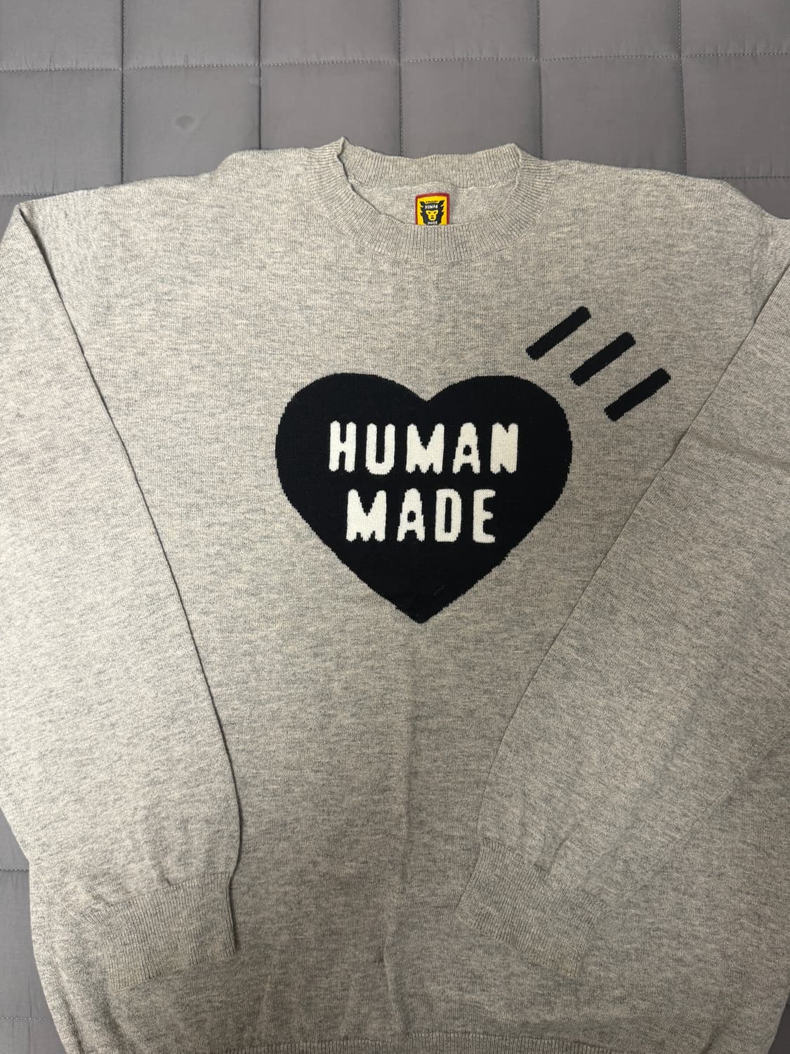 [XL] human made 휴먼메이드 니트 그레이 상품이미지1