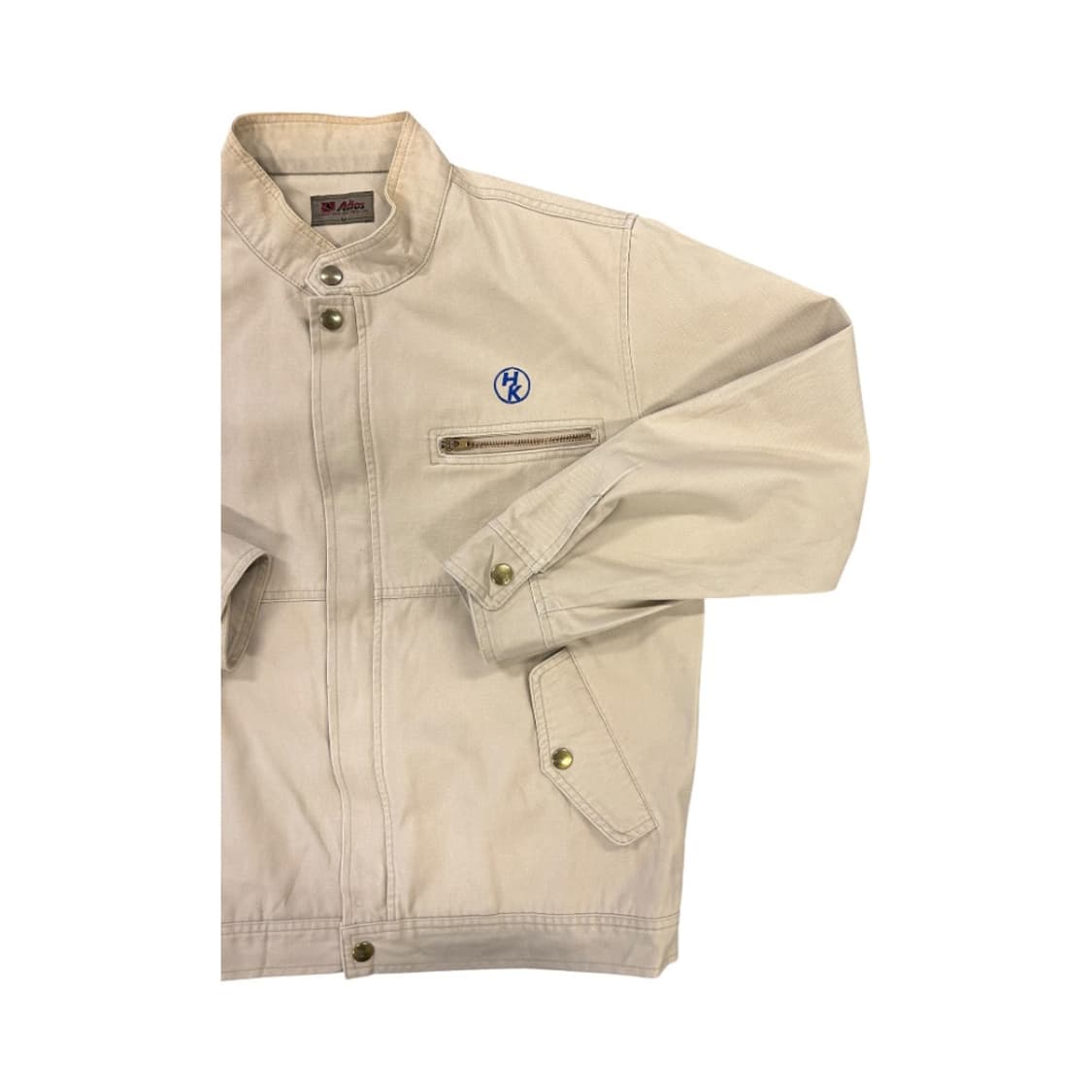 M) 빈티지 JPN 베이지 스탠드카라 집업 워크자켓 OJ-044 상품이미지4