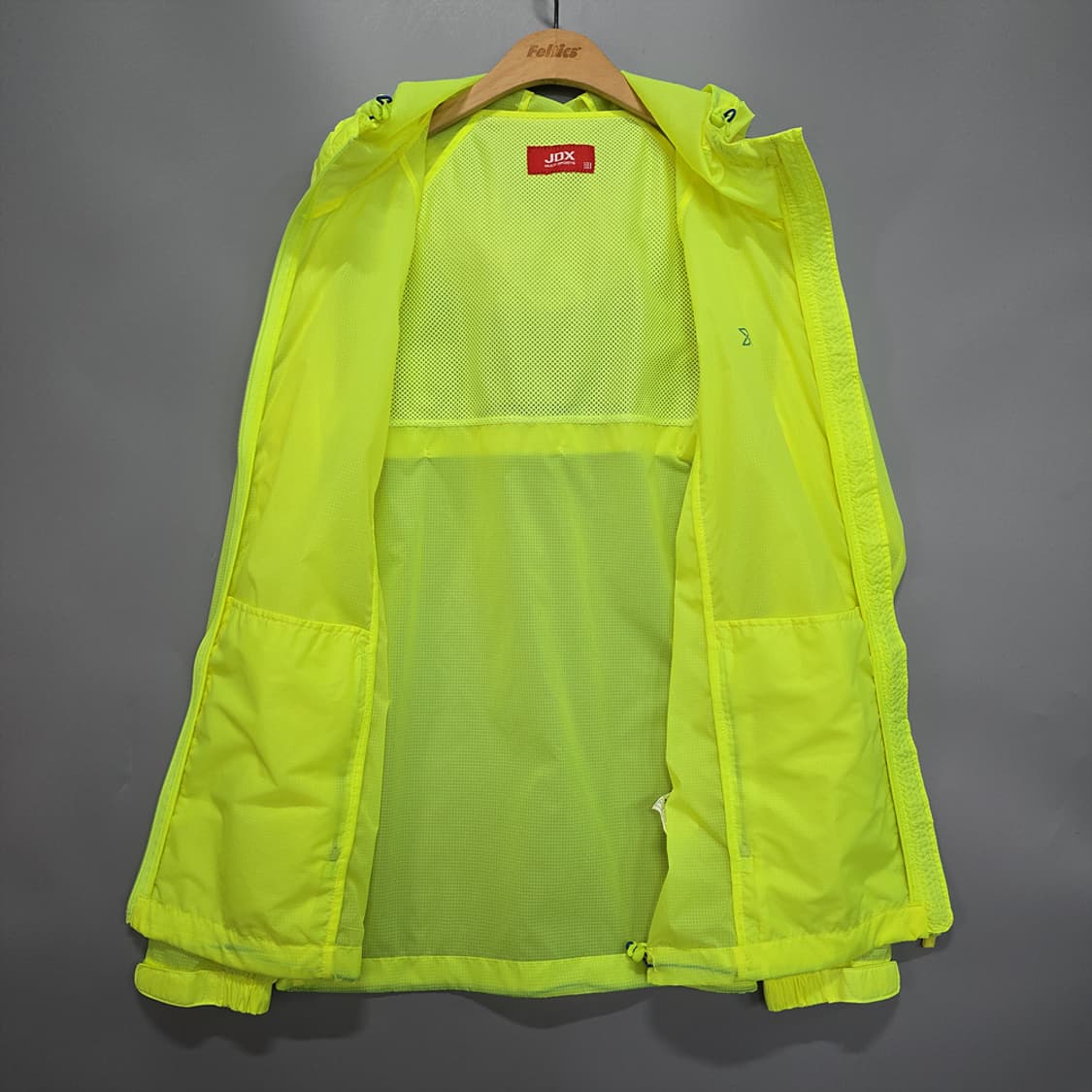 JDX 형광 컬러 후드 바람막이 자켓 100 상품이미지4