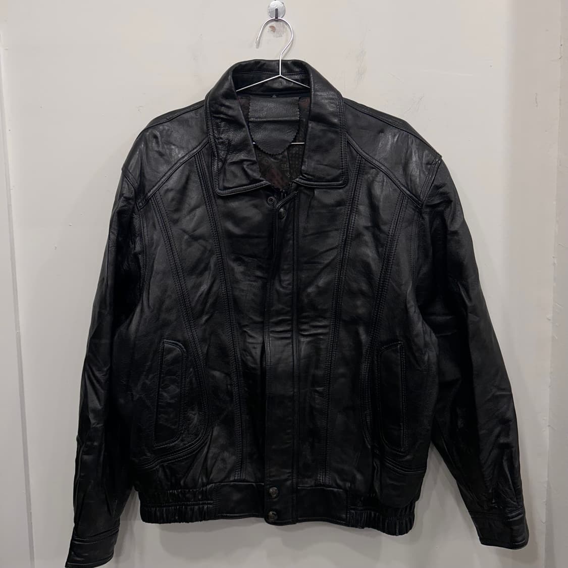 핸드메이드 빈티지 양가죽 레더 봄버자켓 상품이미지2