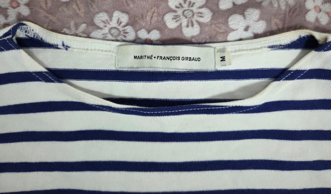 마리떼 프랑소와 저버  패치 스트라이프 티셔츠M 상품이미지3