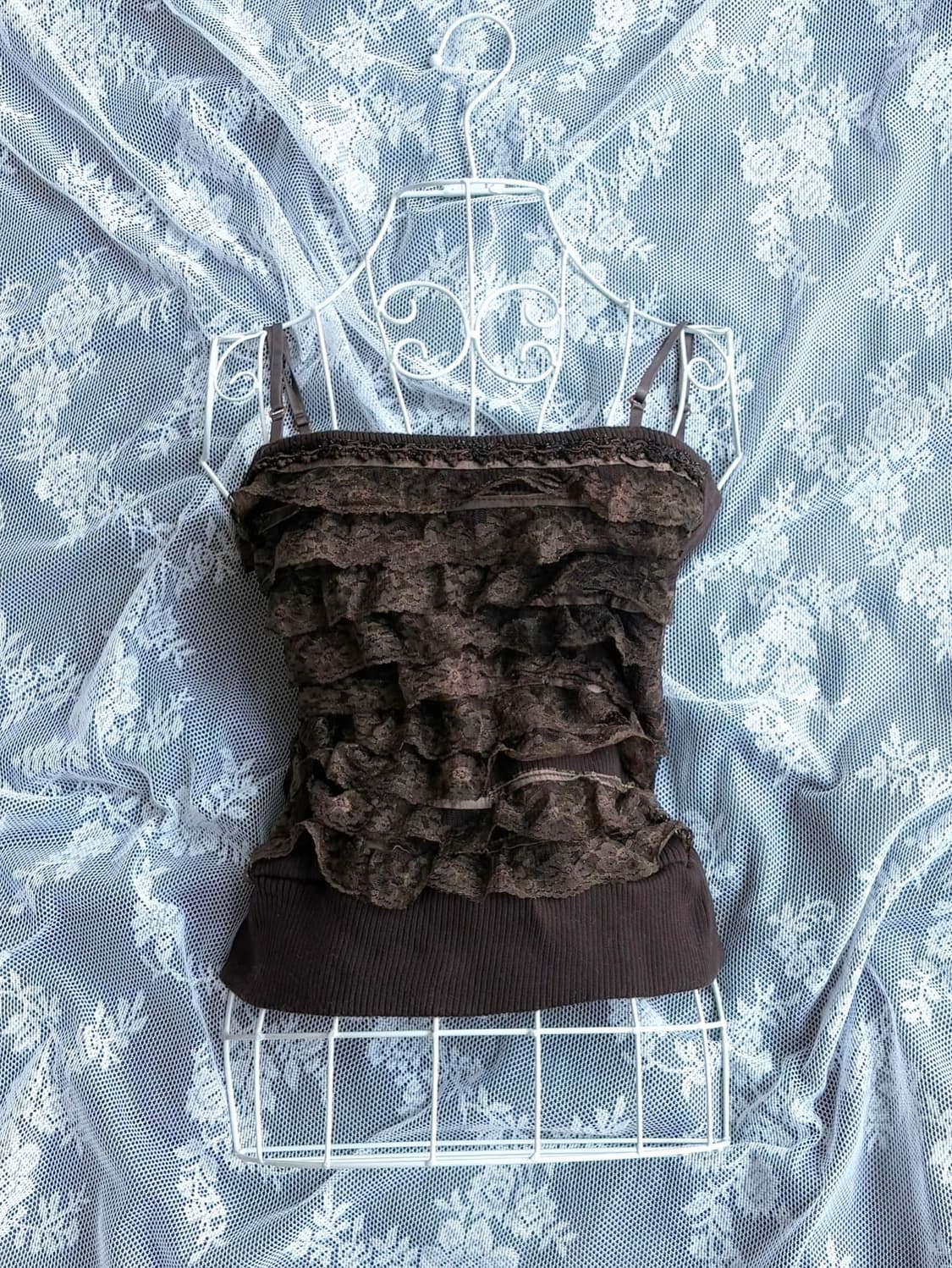 Fairy Brown lace top 상품이미지2