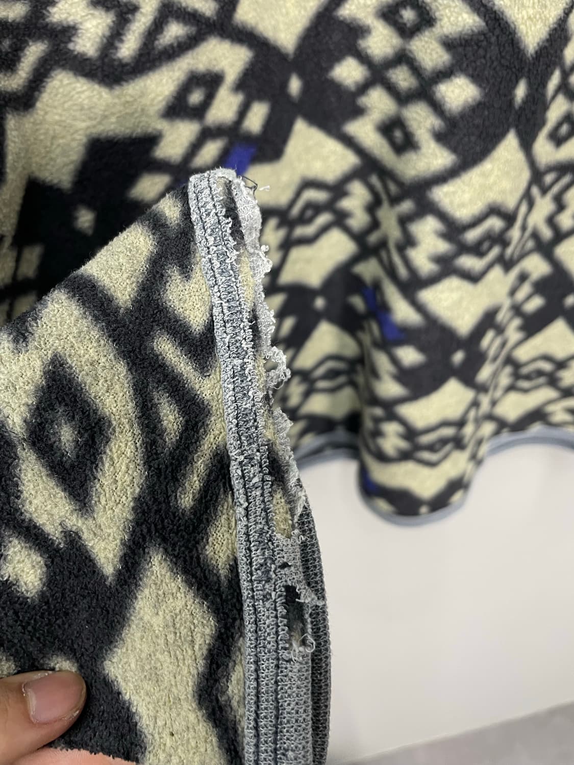 아디다스 에스닉 나바호 아즈텍 패턴 스냅 버튼 풀오버 플리스 H1567 상품이미지7