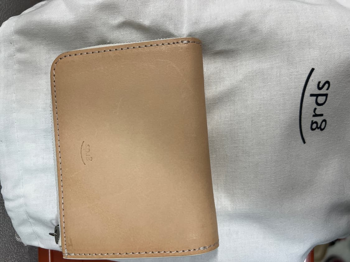 [새상품] grds 그라더스 half zip 반지갑 네츄럴 상품이미지5