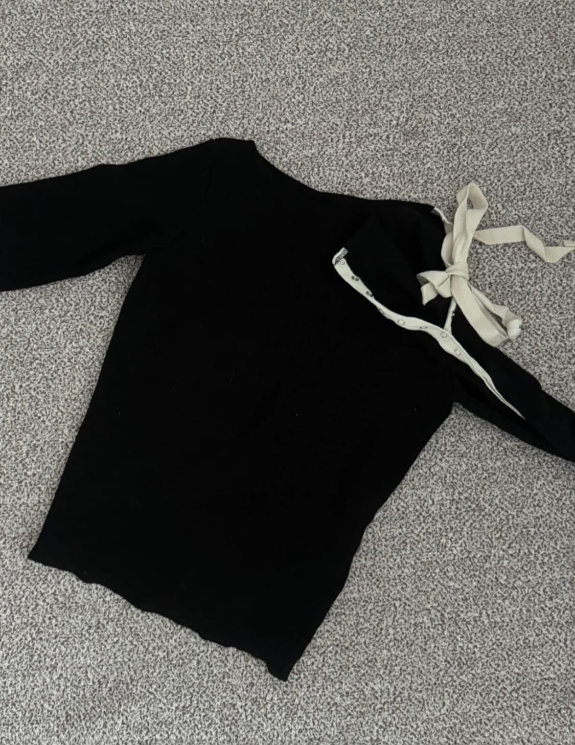 글로니 루이사 롱슬리브 블랙 상품이미지2