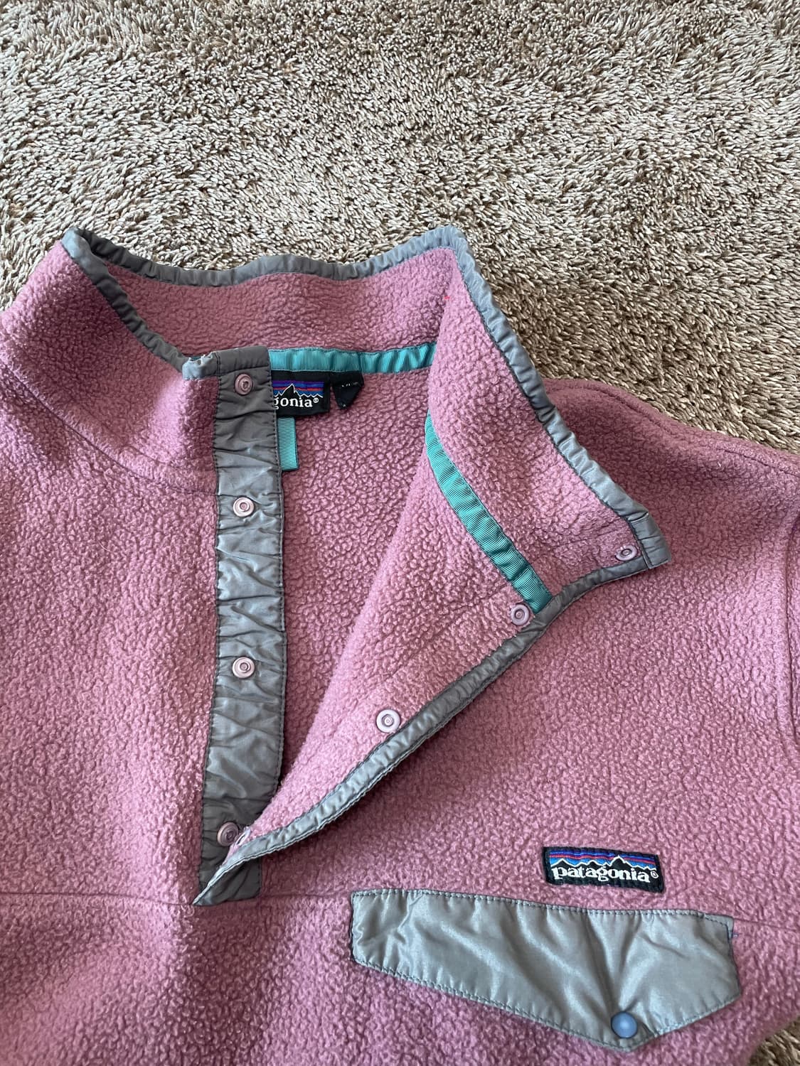 90s Patagonia synchilla 빈티지 신칠라 라벤더 상품이미지3