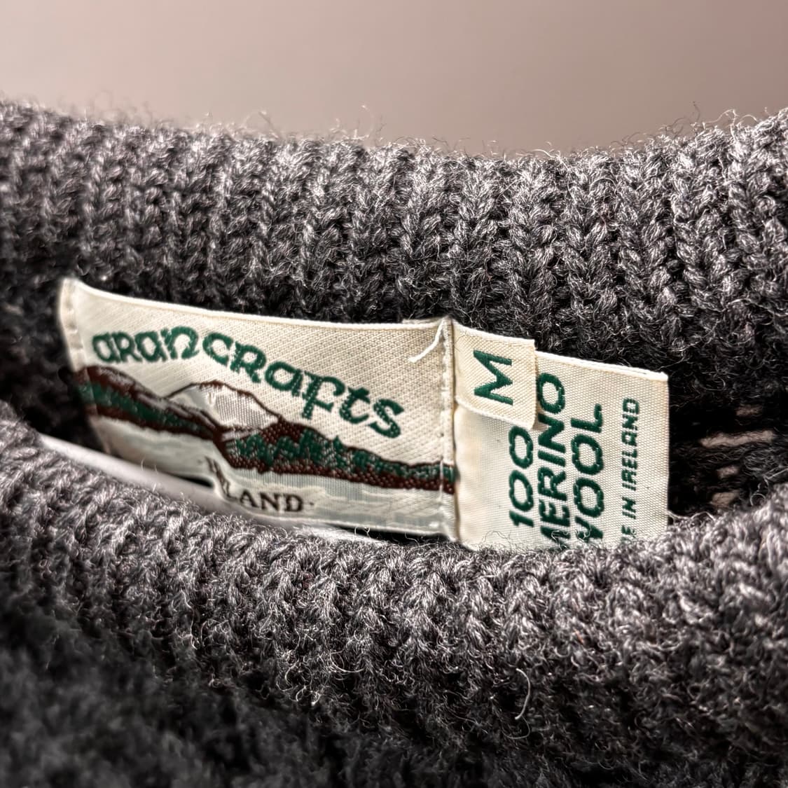 아란크래프트 메리노 울 피셔맨 스웨터 상품이미지2