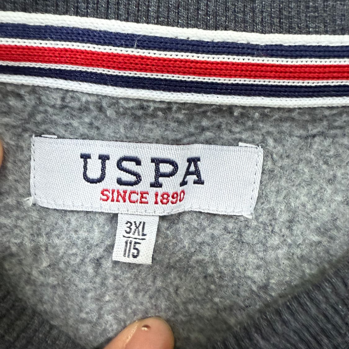 [115] US폴로 그레이 기모 스웻셔츠 1230T2 상품이미지3