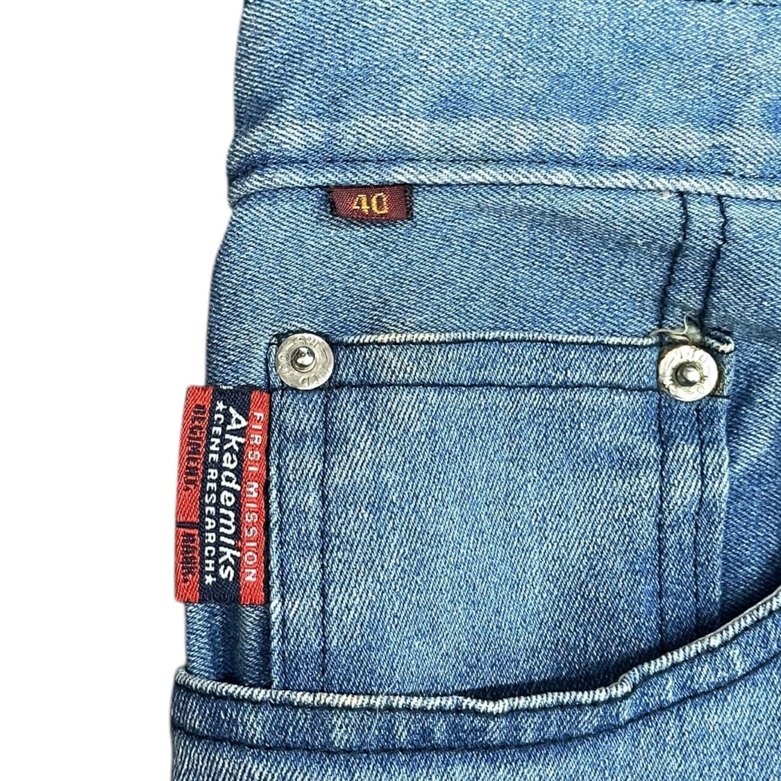 아카데믹스 연청 데님팬츠 상품이미지4