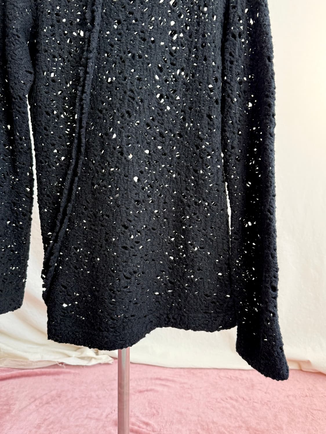 꼼데가르송 로브 드 샹브르 그물 울 니트 상품이미지5