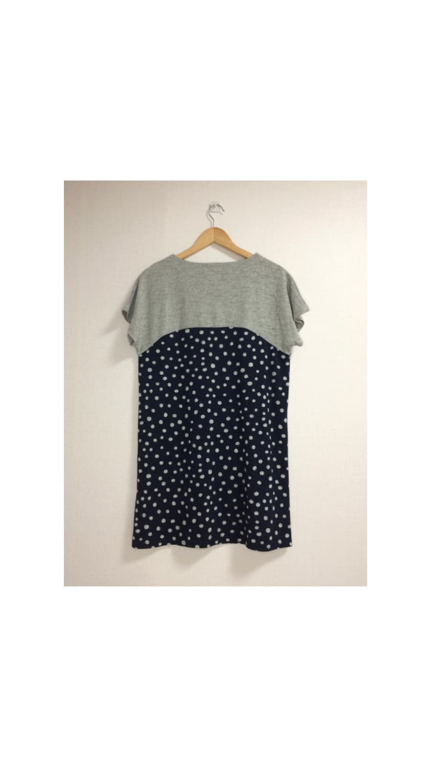 빈티지 네이비 도트 땡땡이 튜닉 상품이미지4