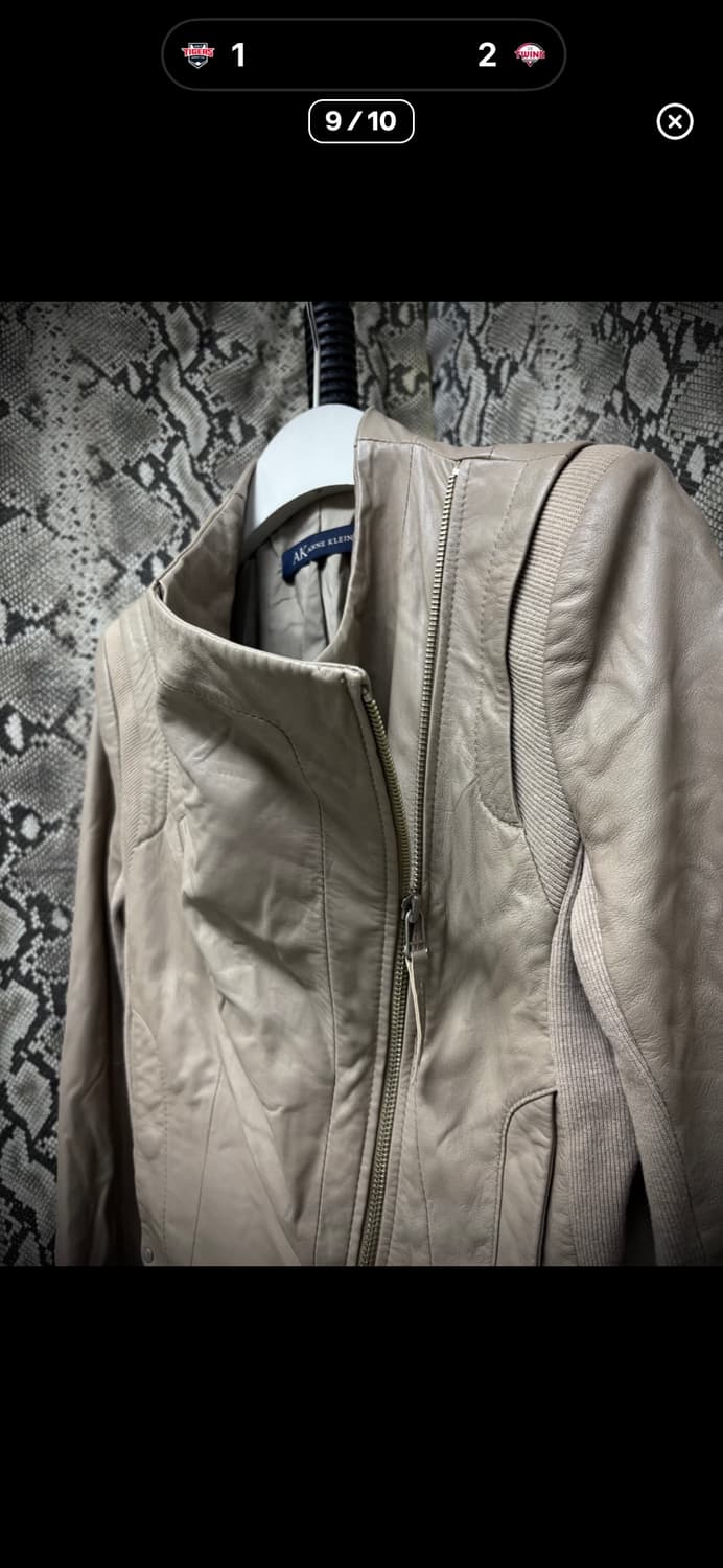 앤클라인 드레이프 레더자켓 양가죽 상품이미지9