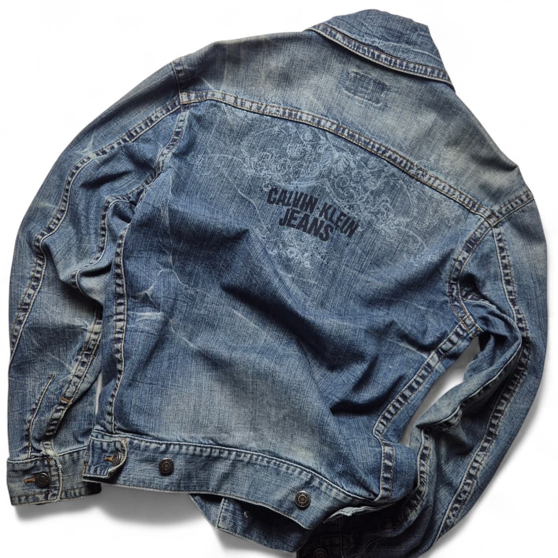 [M] 캘빈클라인 로고 데님자켓 상품이미지1