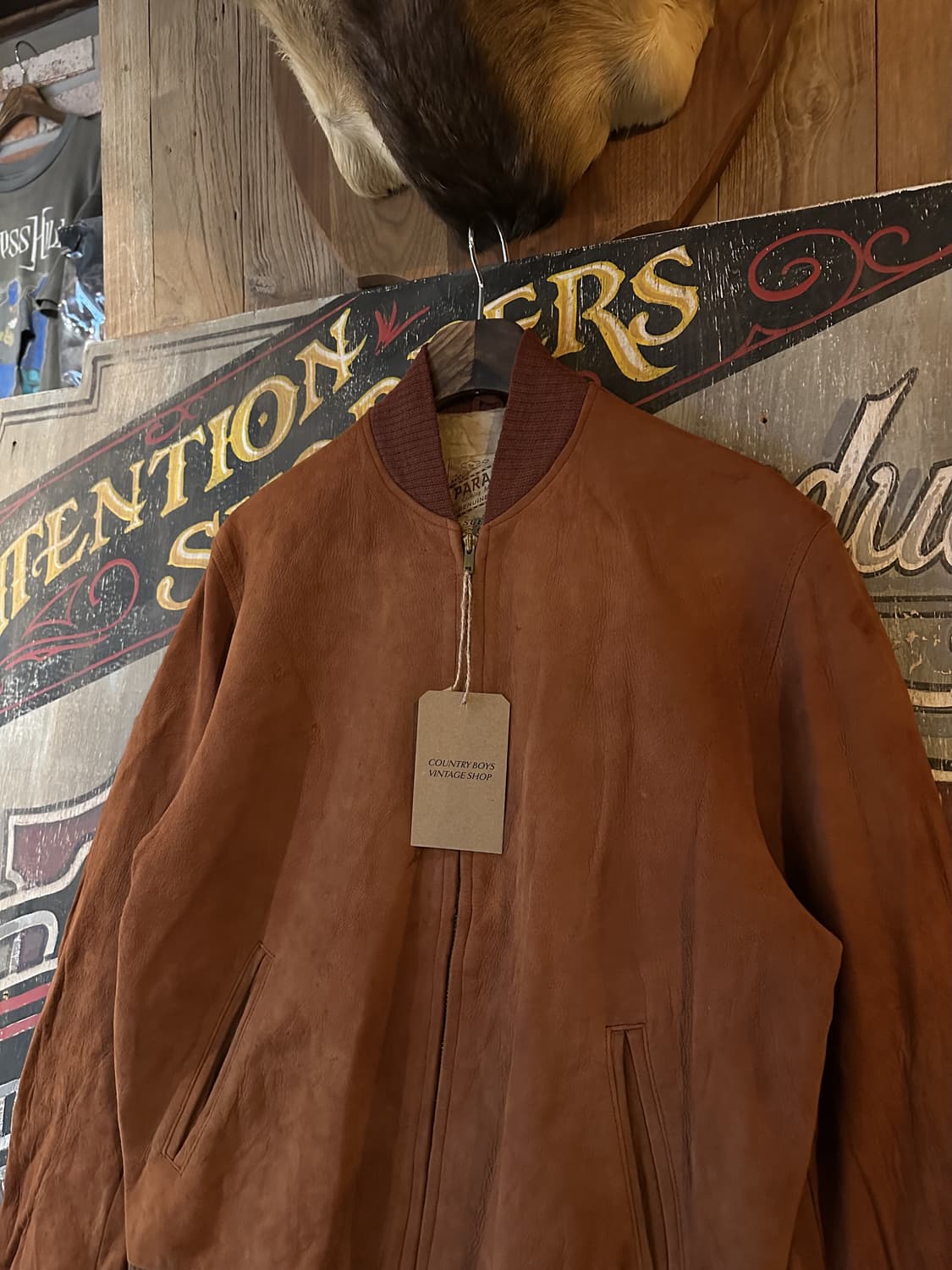 50s USA Vintage Deer Skin Suede Jacket 상품이미지3