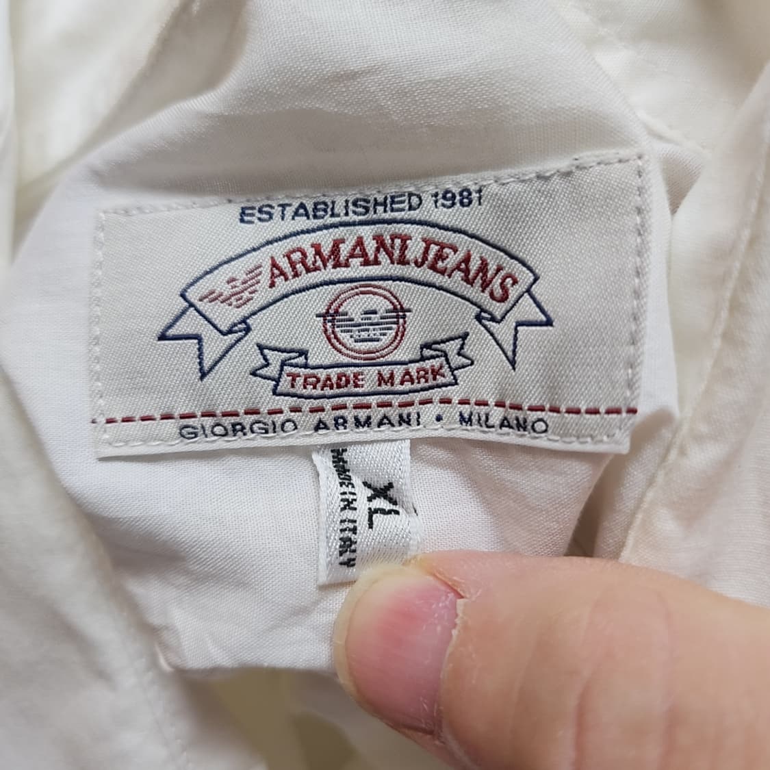 [105] 조르지오 알마니 오버핏 화이트 셔츠 (2911) 상품이미지4