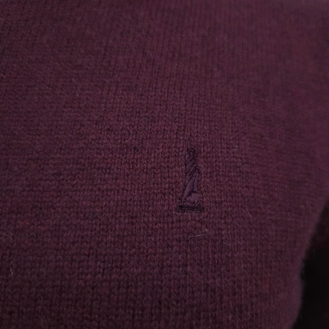 울100 버건디 터틀넥 니트 상품이미지8