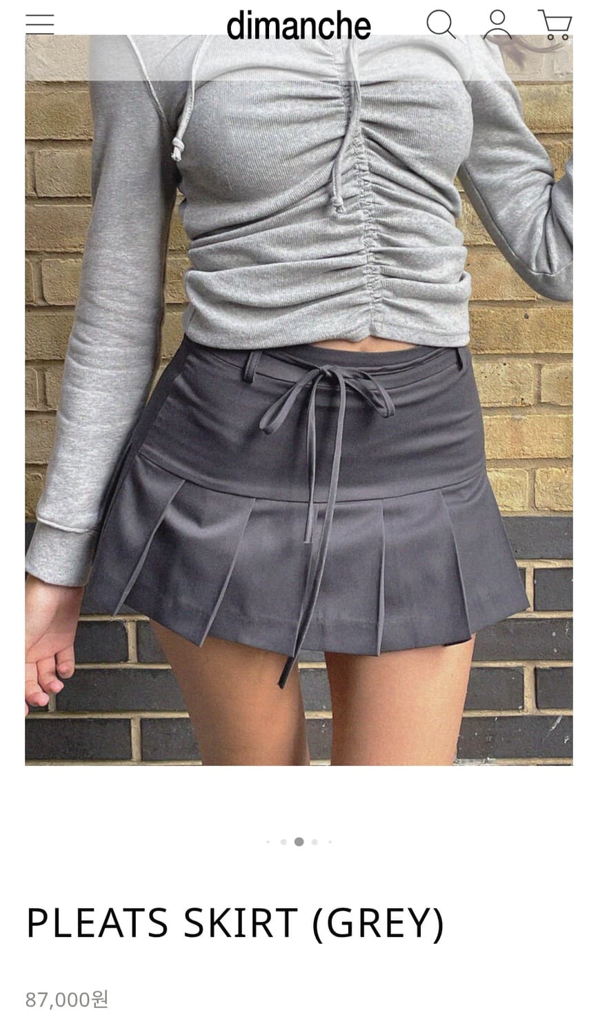 (새상품)디망쉬 플리츠 스커트 상품이미지1