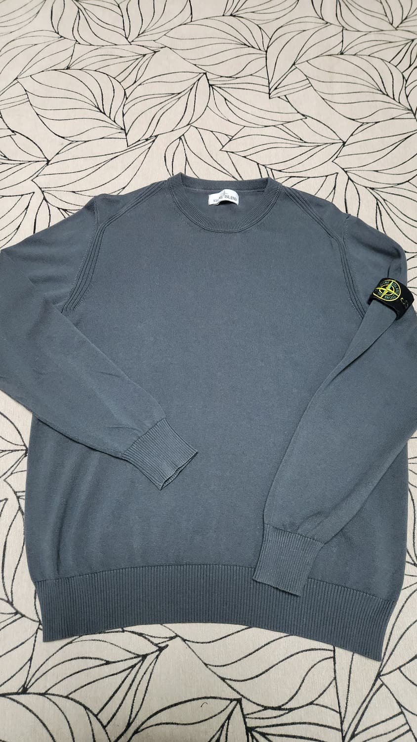 스톤아일랜드 와펜 라운드 코튼 니트 7215510B2 V0063 XL  상품이미지1