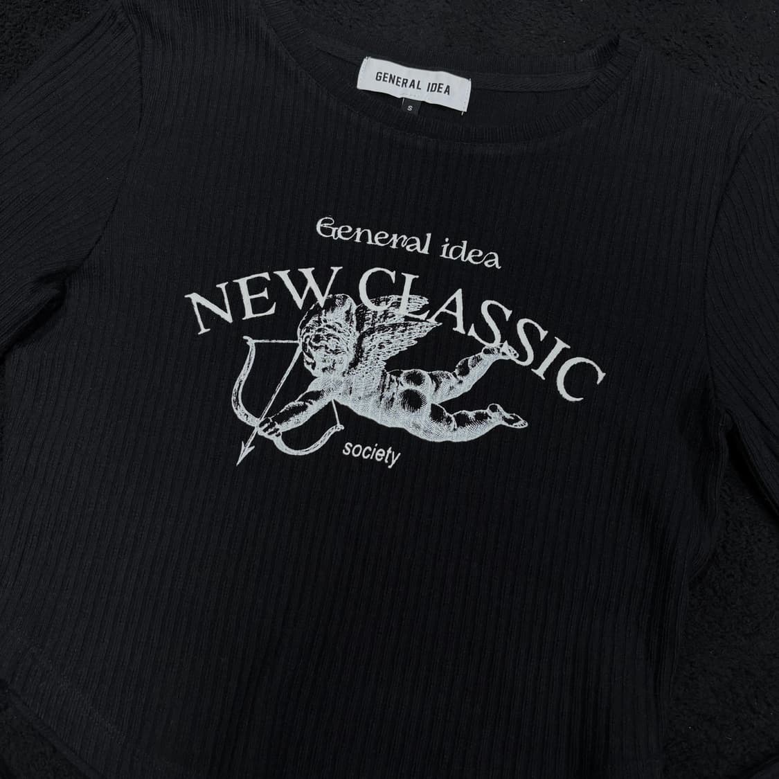 S 제너럴아이디어 블랙 큐피트 긴팔 롱슬리브 상품이미지3