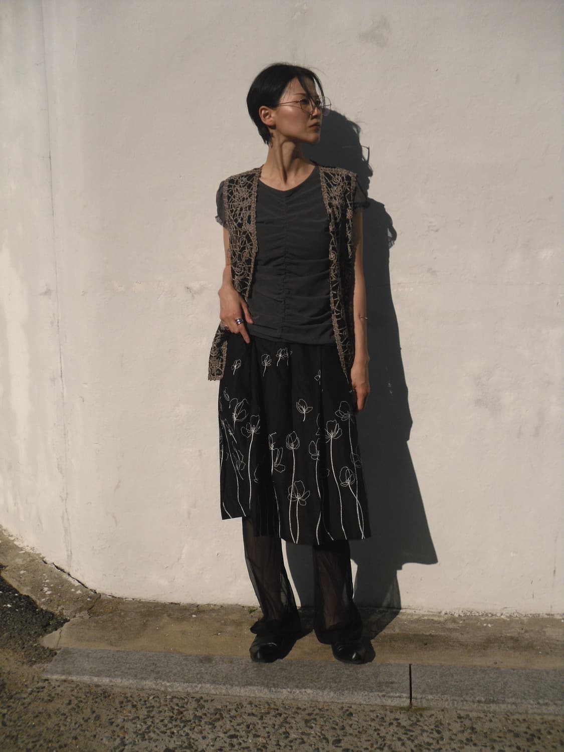 Flower half skirt 상품이미지1