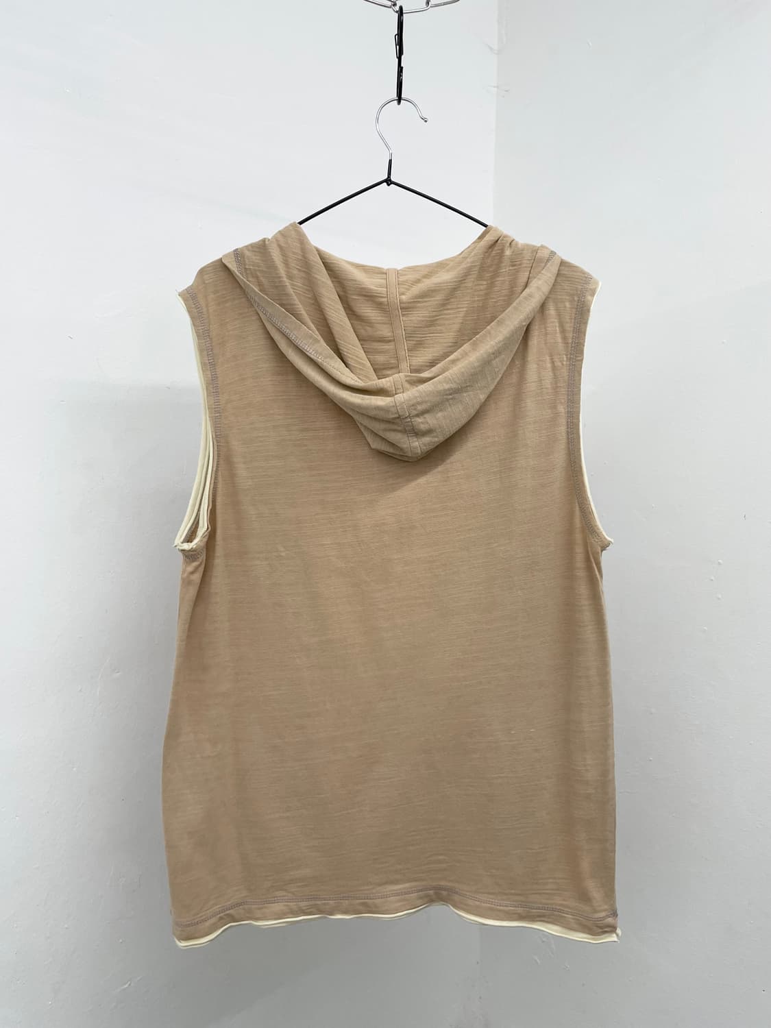 y2k 레이어드 후드 베스트 탑 상품이미지8