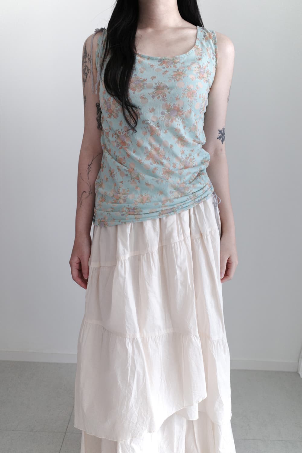shirring cancan skirt  상품이미지8