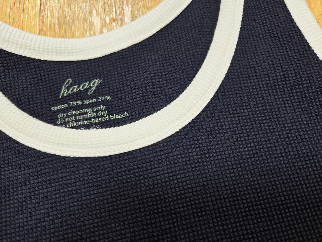 헤이그(haag) 네이비 와플티셔츠 55-66 새상품 상품이미지3