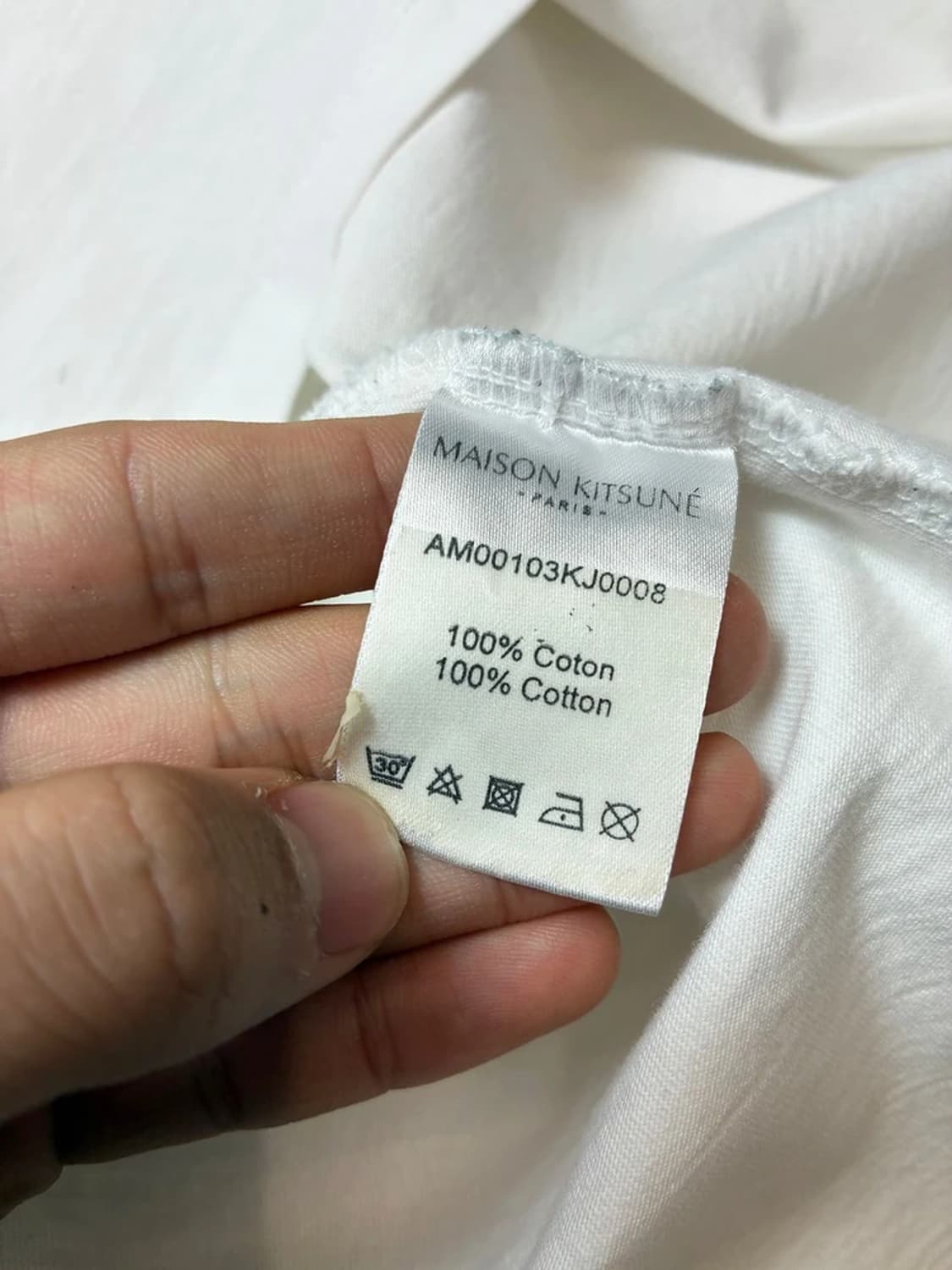 메종키츠네 베이직 폭스 헤드 패치 반팔 티셔츠 PN9690 상품이미지8