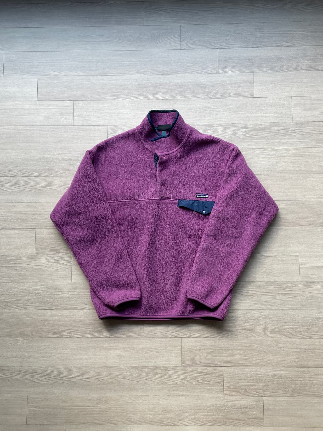 90s 파타고니아 신칠라 스노우리스 퍼플 블루 눈없산 빈티지 상품이미지1