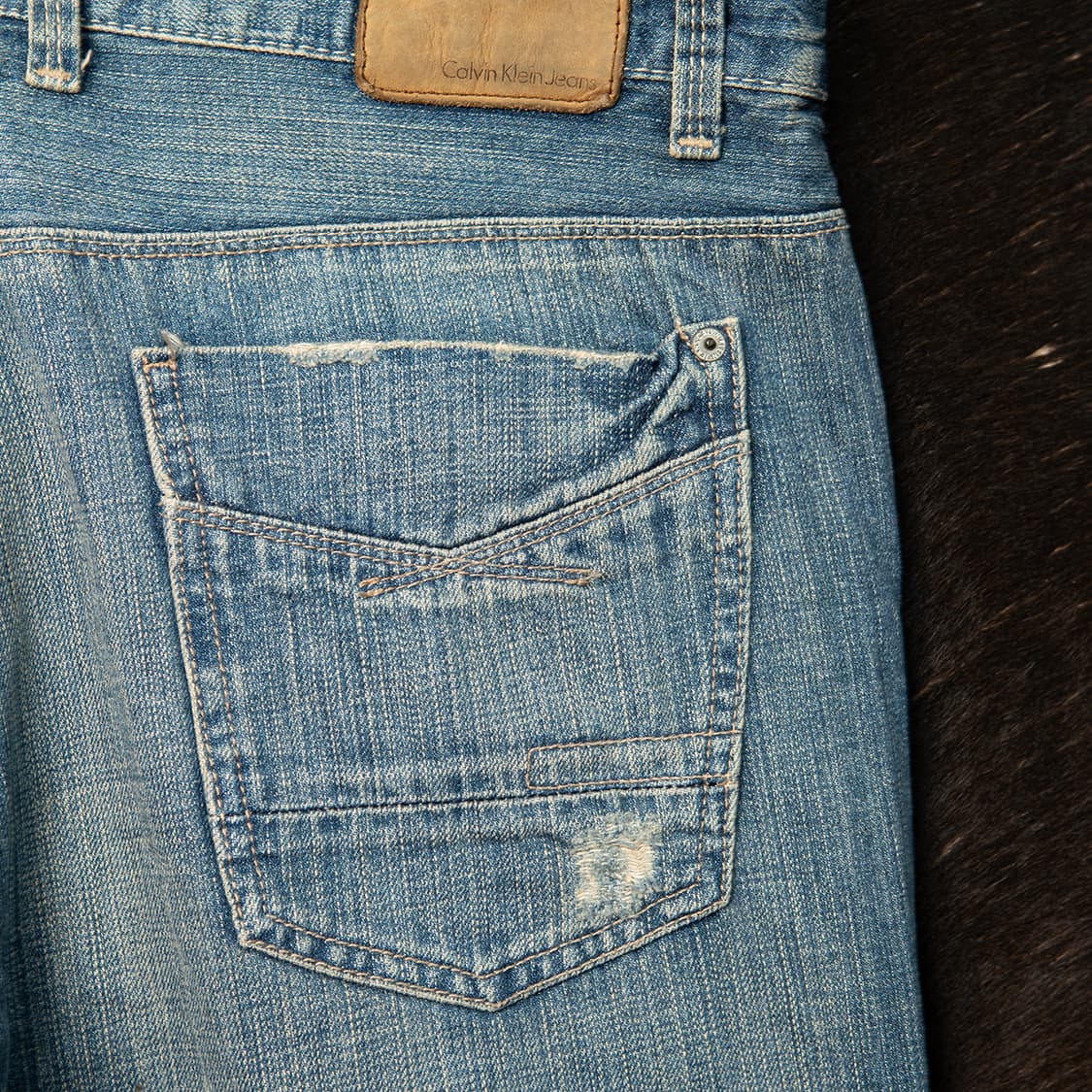 [33] 00s 캘빈클라인 데님팬츠 로우라이즈 슬림스트레이트 핏  상품이미지5